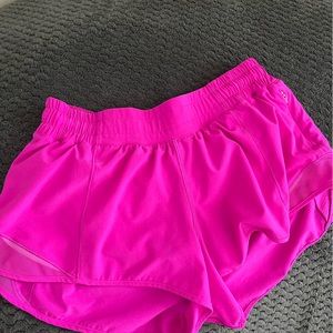Three pairs of Lululemon shorts size 4 and 6